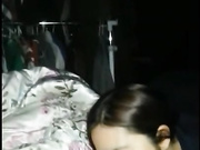 可爱的大学生女友周末在宿舍给男朋友吹硬大鸡巴啪啪